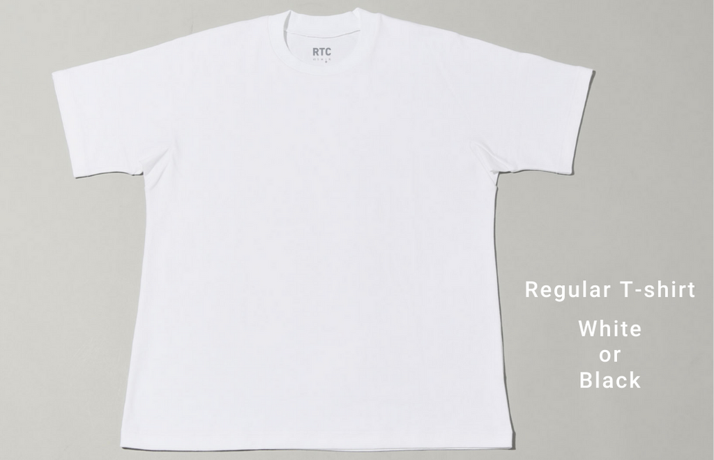 Regular T-shirt white or Black